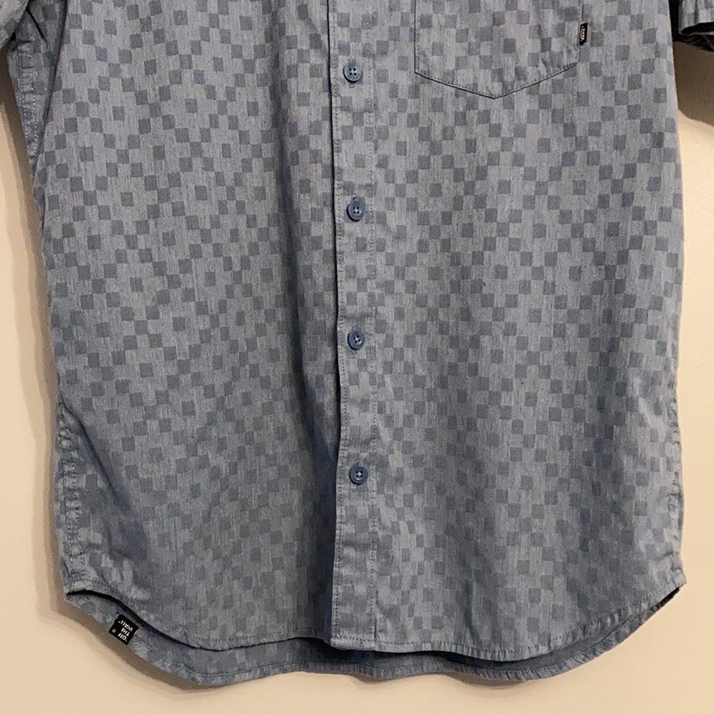 Vans Men’s Checkered Print Button Front Shirt - image 4